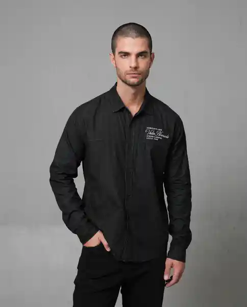 Camisa Hombre Negro L 112 112G009_NEG194007 Rifle