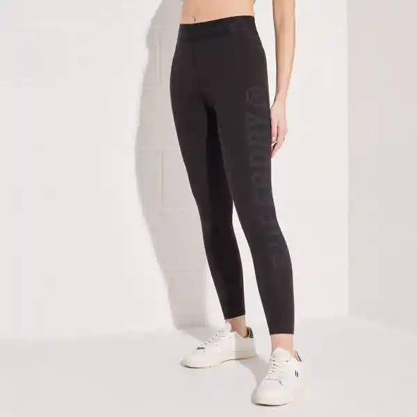 Superdry Leggings Essential 7/8 Negro Talla L