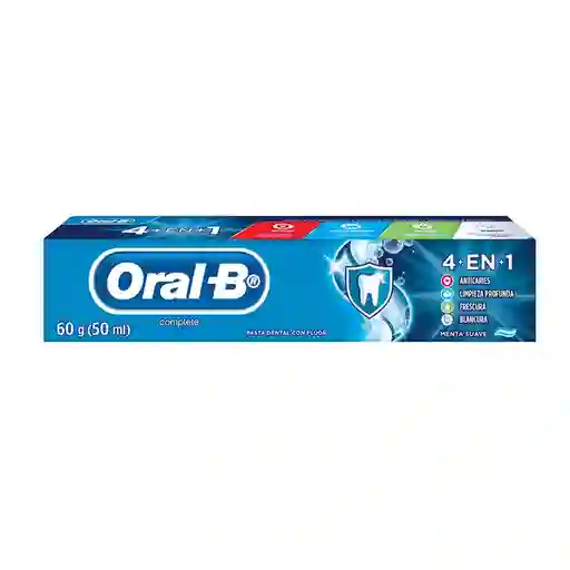 Crema Dental Con Flúor Oral-B Complete 4En1 60g