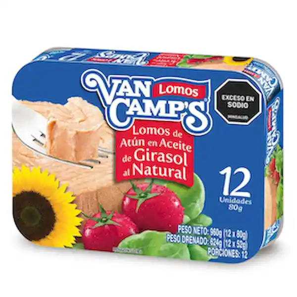 Van Camps Lomitos de Atún en Aceite de Girasol