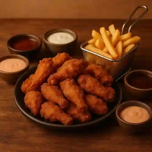 Alitas Crispy X16 +2 Salsas + Papas