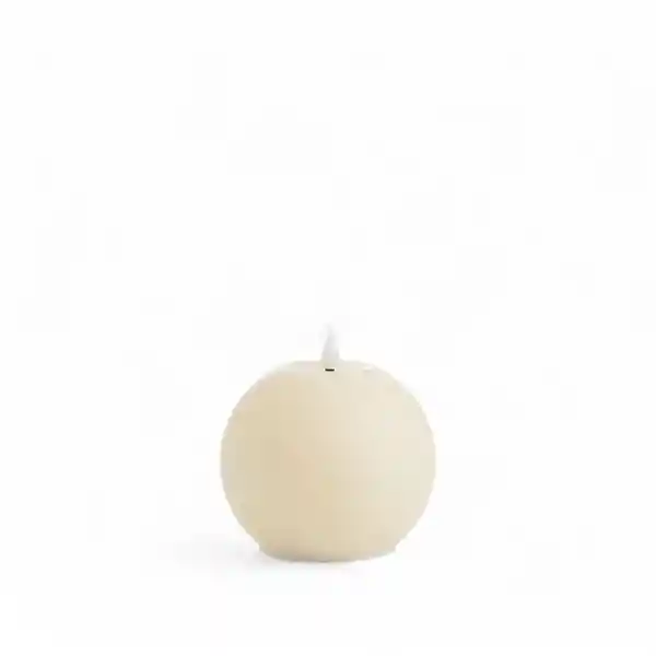 Vela Led Bola Marfil 8.5 cm x 10 cm Ambiente Gourmet