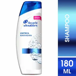 Head & Shoulders Limpieza Renovadora Shampoo 180 mL