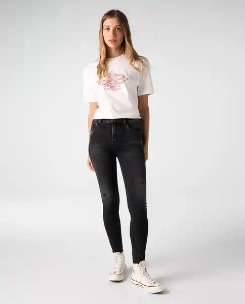 Jean Mujer Negro Talla 6 332G606_NEG194004