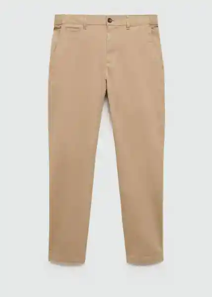 Pantalón Prato Beige Talla 38 Hombre Mango