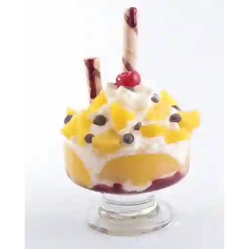 Fresas o duraznos con crema