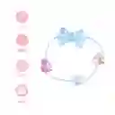 Set de Moñas Para Cabello Moños y Corazones Holograficos Miniso