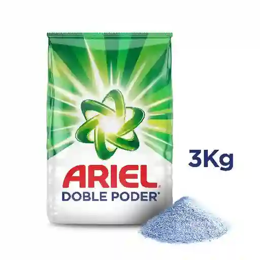 Detergente en Polvo Ariel Triple Poder de 3kg Jabon para Ropa