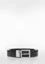Cinturón Emili3 Negro Talla 80 Hombre Mango