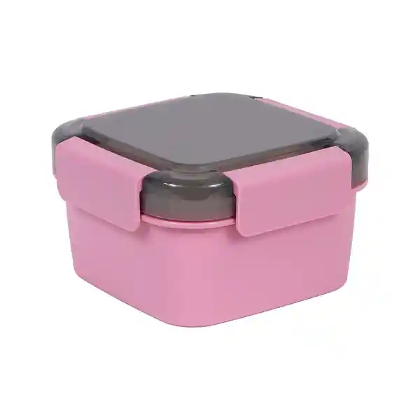 Contenedor de Doble Capa Para Ensalada Rosa Miniso