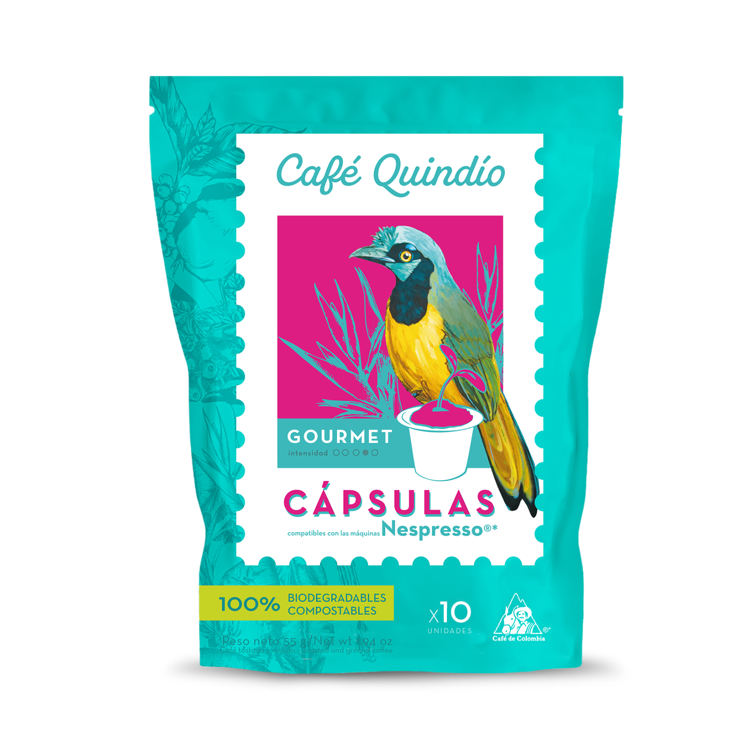 Café Quindio Cafe en Capsulas Gourmet 55 g