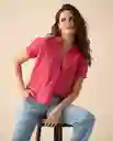 Camisa Rosa Vino Oscuro Talla L 611G039 Esprit