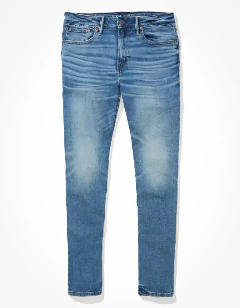 Jean Skinny Morado Talla 29 X 30 Hombre American Eagle