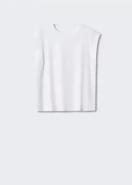 Camiseta Viri Blanco Talla M Mujer Mango