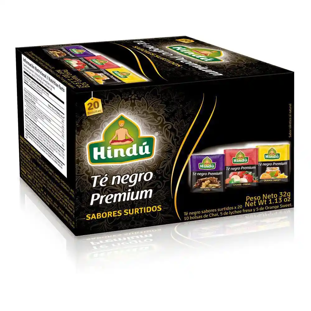 Hindu Té Negro Premium Sabores Surtidos