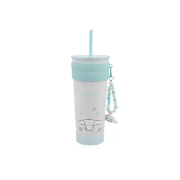 Vaso de Acero Con Colgante Pitillo de Cinnamoroll Sanrio Miniso