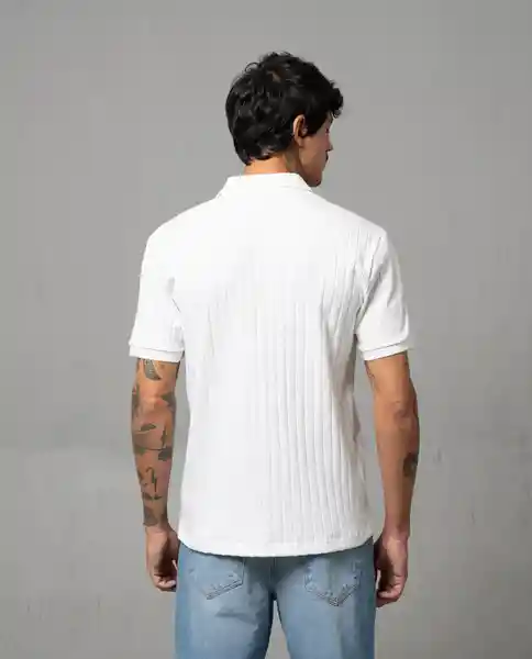 Camisa Tipo Polo Hombre Crudo Talla S 191G001 Rifle