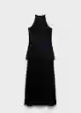 Vestido Tina Negro Talla S Mujer Mango