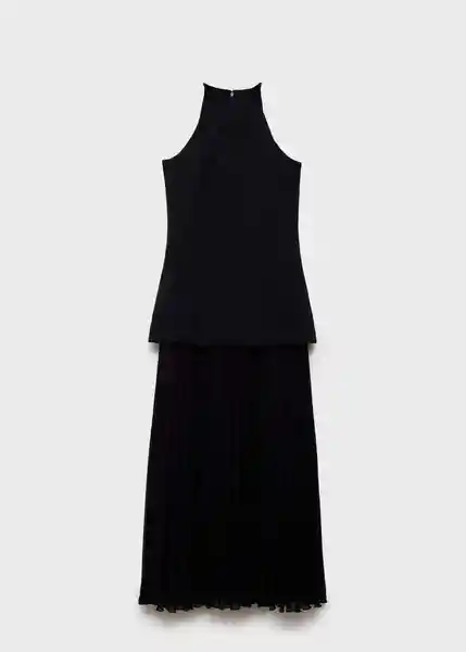 Vestido Tina Negro Talla S Mujer Mango