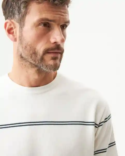 Camiseta Manga Corta Crudo Porcelana Claro Talla XL Chevignon