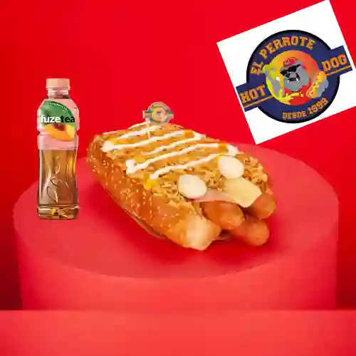 Super Mega Perrote+fuzetea Durazno400ml