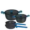 Kw Set Juego Cocina Camden Azul CAMDEN-A06