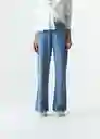 Pantalón Helen Mujer Azul Colonia Medio Talla 10 533G360 Naf Naf
