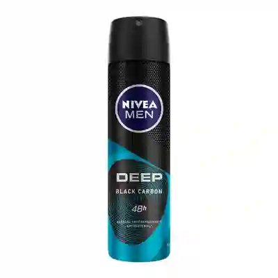 Nivea Men Desodorante Deep Beat Black Crabon en Spray