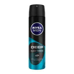 Nivea Men Desodorante Deep Beat Black Crabon en Spray