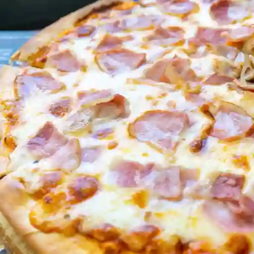 Pizza pollo y vegetales