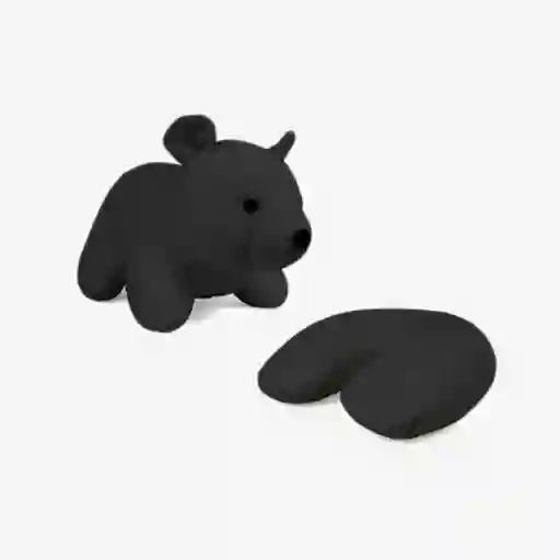 Inkanta Cojín Cuello Viaje Oso Negro