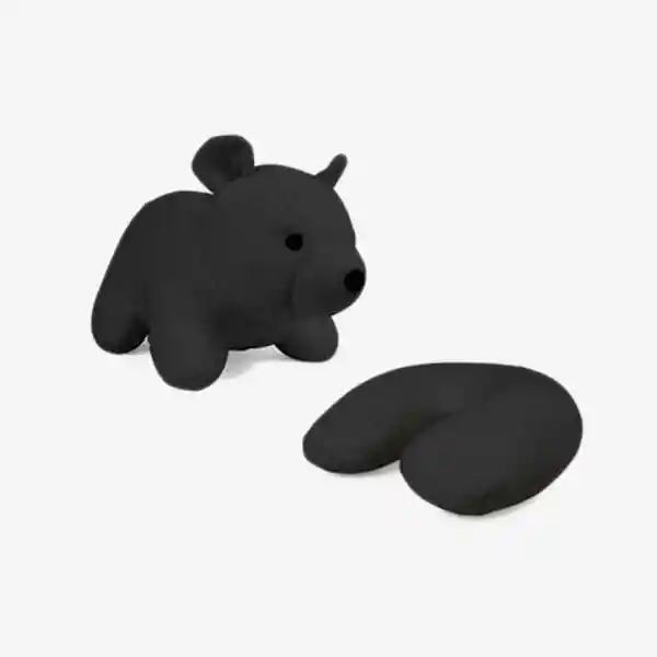 Inkanta Cojín Cuello Viaje Oso Negro