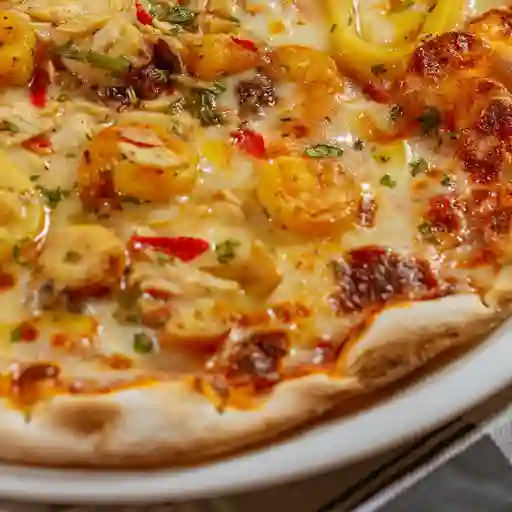 Pizza de camarones