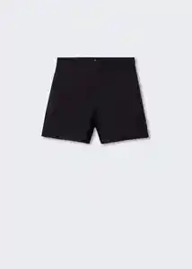 Short Malu5-h Negro Talla 34 Mujer Mango