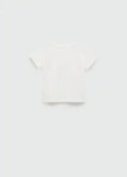 Camiseta Petit Offwhite Talla 66 Niñas Mango