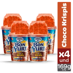 Bon Yurt Choco Krispis x4 Und 169 g