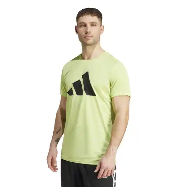 Adidas Camiseta Run It Tee Para Hombre Verde Talla L