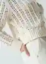 Saco Tejido Mujer Blanco Ponche Claro Talla XS/S 482G087 Naf Naf