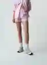 Short Zarit Mujer Rosa Bonbon Claro Talla L 452G390 Naf Naf