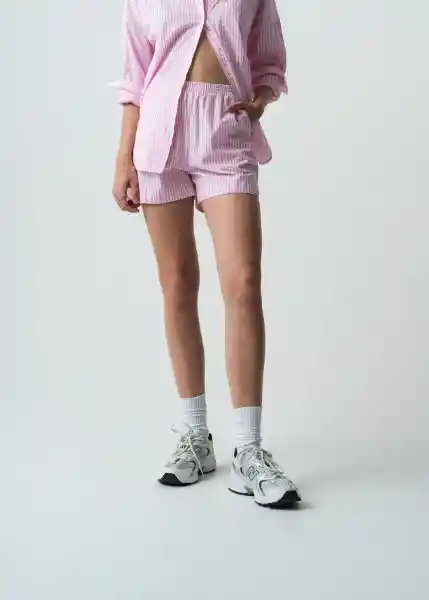 Short Zarit Mujer Rosa Bonbon Claro Talla L 452G390 Naf Naf