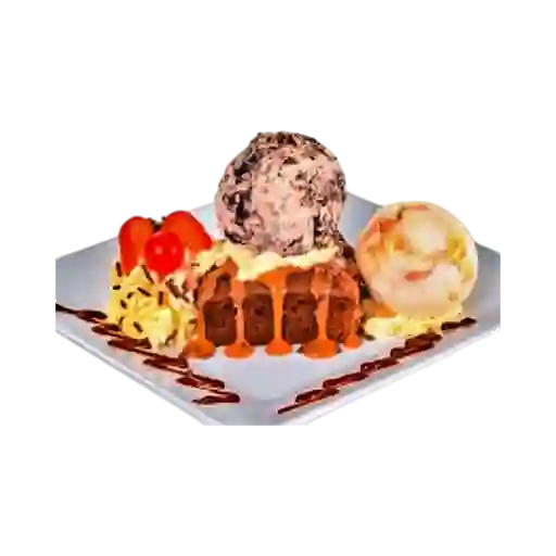 Brownie con Helado