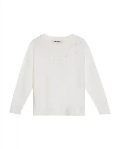 Suéter Shine Femenino Crudo Porcelana Claro Talla XS Chevignon