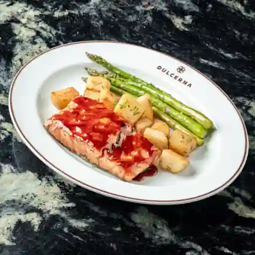SALMON CON ESPARRAGOS