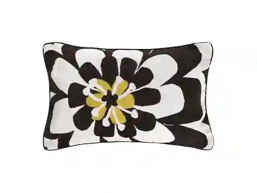Cojín Tapiz Paño Negro y Blanco 30 x 50 cm Casaideas