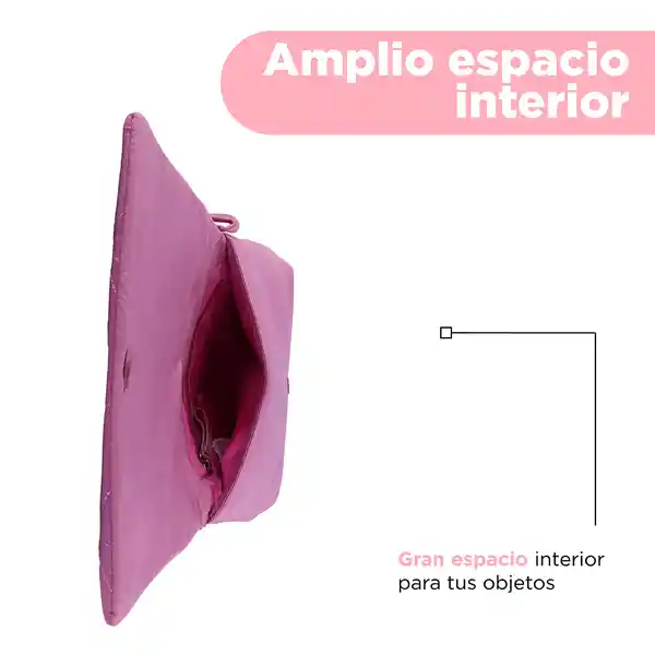 Bolso Crossbody Acolchado Rosa Miniso
