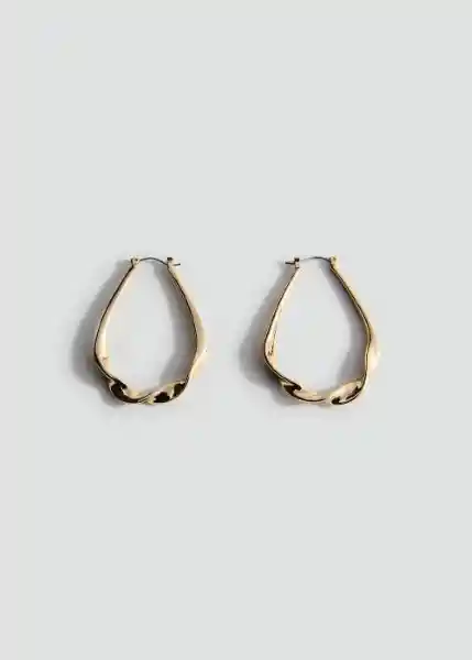 Pendientes Jade Oro Talla 99 Mujer Mango