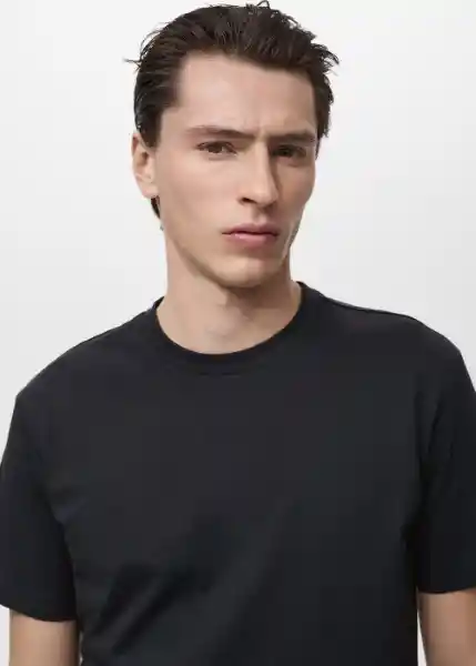 Camiseta Cherlo Navy Talla L Hombre Mango