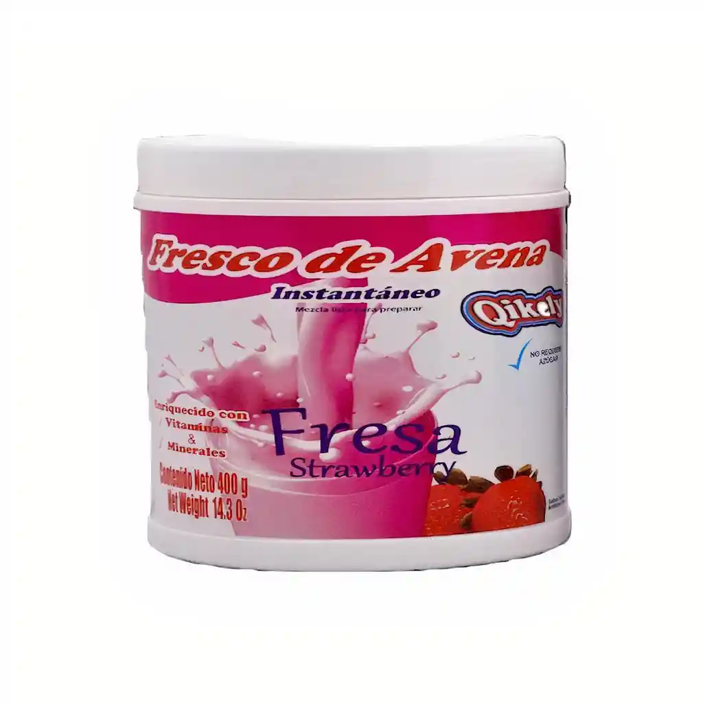 Qikely Fresco de Avena Fresa