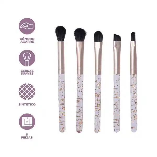 Juego de Mini Brochas de Maquillaje Para Ojos Miniso