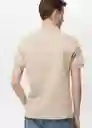 Camiseta Polo Rea Crudo Talla XL Hombre Mango